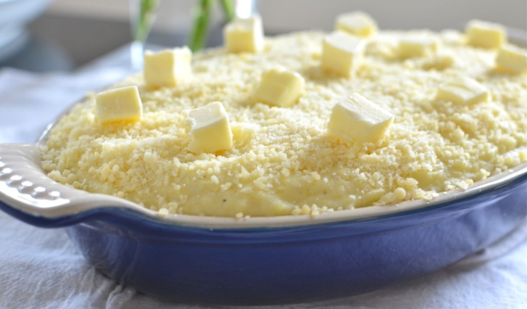 Parmesan Crusted Baked Mashed Potatoes – Food Life Love