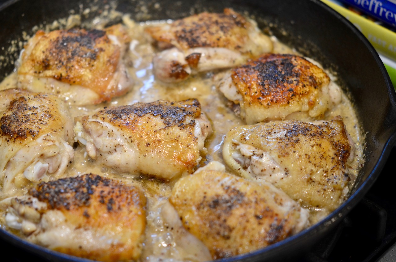 Chicken Thighs with Shallots and Creamy Mustard Sauce – Food Life Love